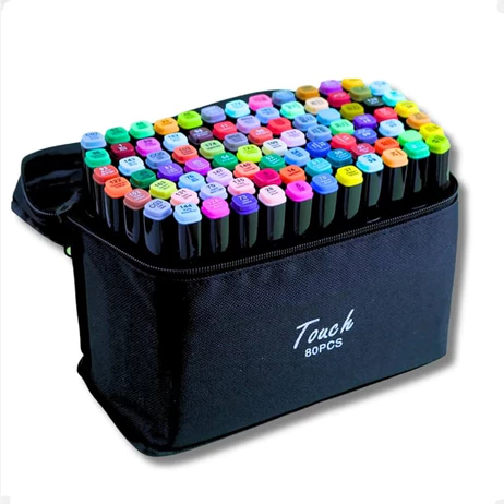 Canetinha Ponta Dupla - canetinha bobeie goods